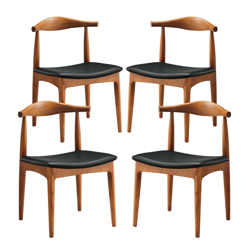 Hawthorne Collections Dining Chair in Black (Set of 4)