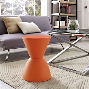 Hawthorne Collections 17&quot Storage Stool in Orange