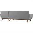 Hawthorne Collections Right Facing Sectional Sofa in Expectation Gray