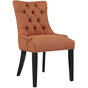 Hawthorne Collections 20.5'' Modern Fabric Dining Side Chair in Orange
