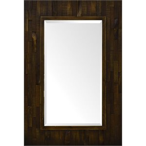 hawthorne collections acacia decorative mirror in dark brown