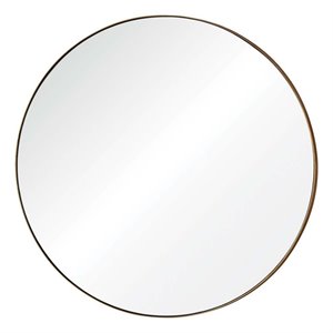 hawthorne collections round decorative mirror in gold