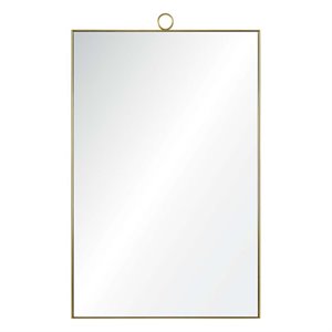 hawthorne collections decorative mirror in brass