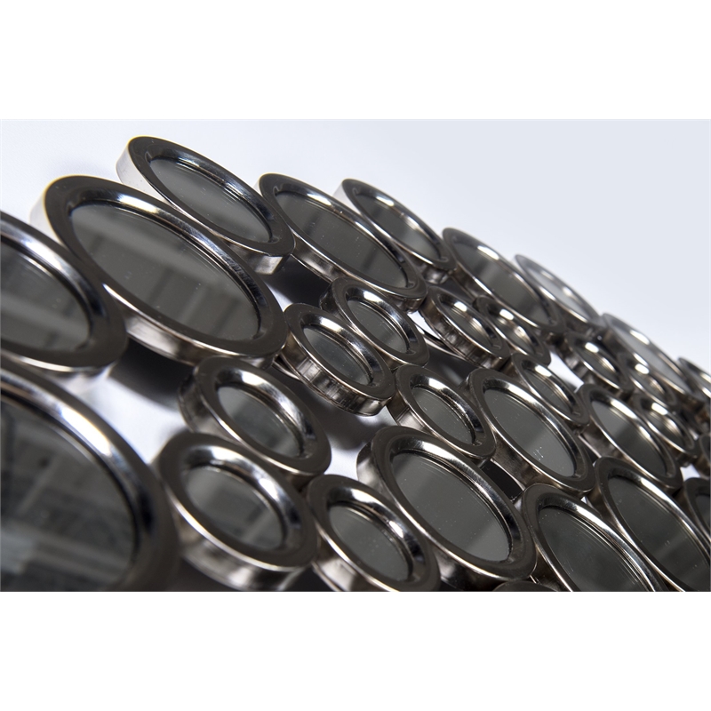 Hawthorne Collections Mirror in Satin Nickel