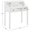 Hawthorne Collections Mahogany Writing Desk in White