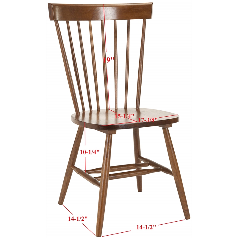 Hawthorne Collections Oak Dining Chair in Oak (Set Of 2)
