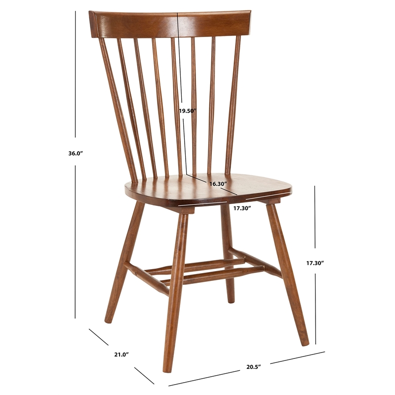 Hawthorne Collections Oak Dining Chair in Oak (Set Of 2)