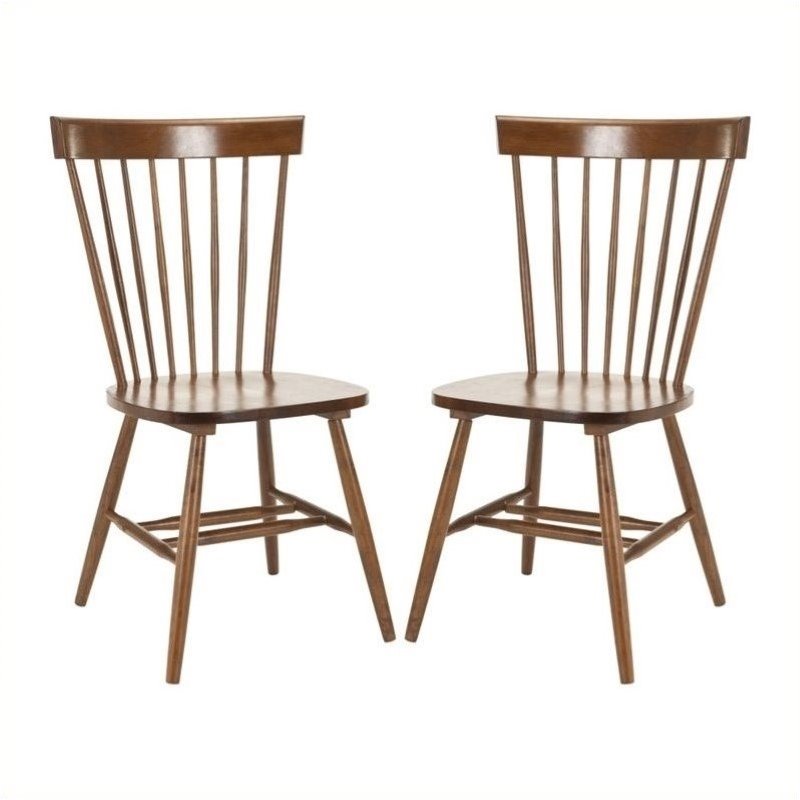 Hawthorne Collections Oak Dining Chair in Oak (Set Of 2)