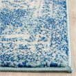 Hawthorne Collections 9' X 12' Power Loomed Rug in Blue and Ivory