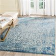 Hawthorne Collections 9' X 12' Power Loomed Rug in Blue and Ivory