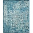 Hawthorne Collections 9' X 12' Power Loomed Rug in Blue and Ivory