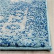 Hawthorne Collections 9' X 12' Power Loomed Rug in Blue and Ivory