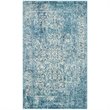 Hawthorne Collections 9' X 12' Power Loomed Rug in Blue and Ivory