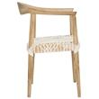 Hawthorne Collections Teak Arm Chair in Light Oak