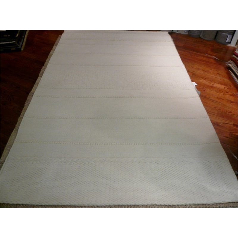 Hawthorne Collections 10' X 14' Hand Tufted Wool Pile Rug in Natural