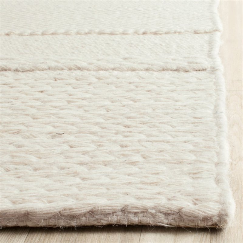 Hawthorne Collections 10' X 14' Hand Tufted Wool Pile Rug in Natural