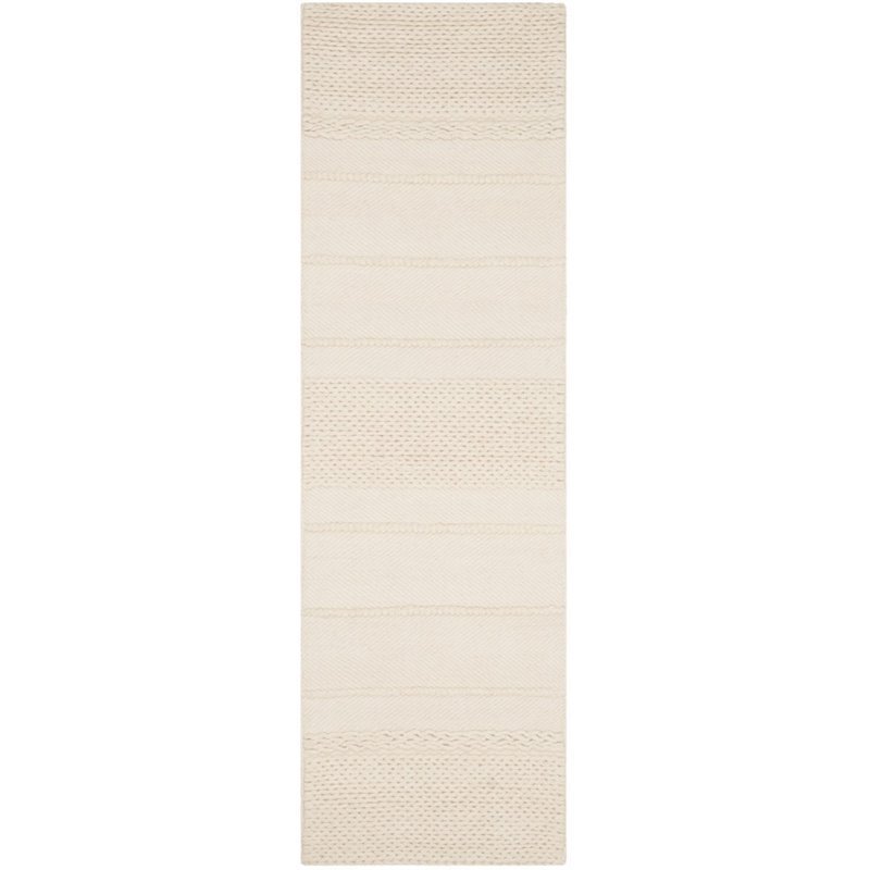 Hawthorne Collections 10' X 14' Hand Tufted Wool Pile Rug in Natural