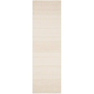 Hawthorne Collections 10' X 14' Hand Tufted Wool Pile Rug in Natural