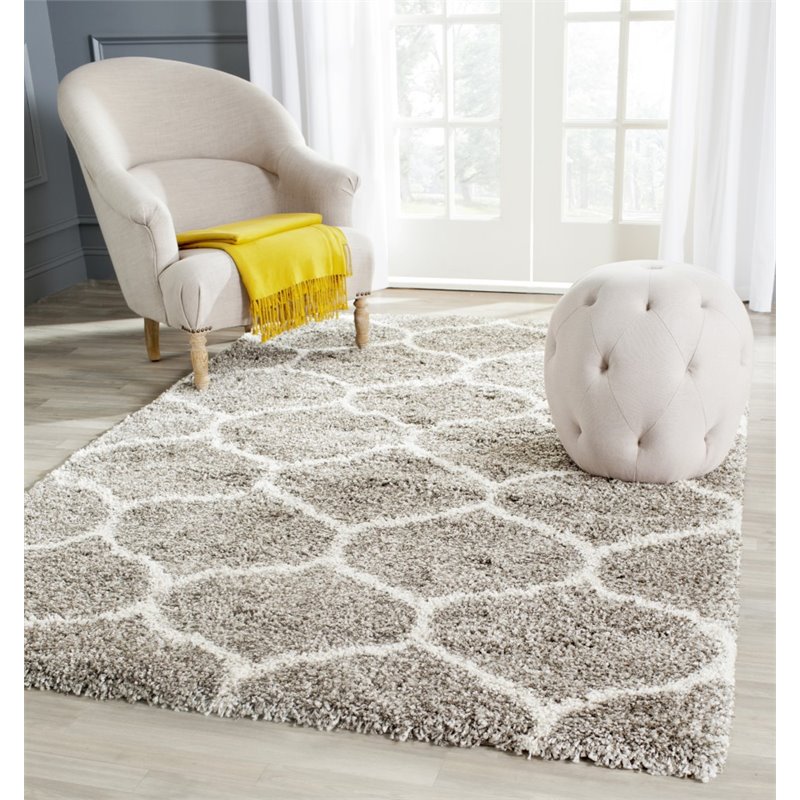 Hawthorne Collections 11' X 15' Power Loomed Rug in Gray and Ivory