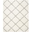 Hawthorne Collections Ivory Shag Rug - 8' x 10'