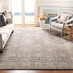 Hawthorne Collections Light Grey Traditional Rug - 9' x 12'