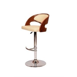 Hawthorne Collection Swivel Barstool in Cream