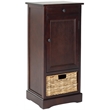 Hawthorne Collection Wood Tall Storage Unit in Dark Cherry