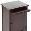 Hawthorne Collection Wood Tall Storage Unit in Dark Cherry