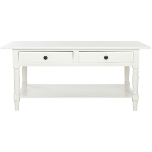 Hawthorne Collection Wood Coffee Table in Cream