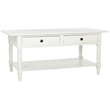 Hawthorne Collection Wood Coffee Table in Cream