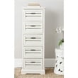 Hawthorne Collection Pine 5 Drawer Cabinet in Grey