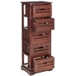 Hawthorne Collection Pine 5 Drawer Cabinet in Cherry