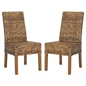 Hawthorne Collection Mango Dining Chair in Brown (Set Of 2)