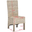 Hawthorne Collection Mango Dining Chair in Natural (Set Of 2)