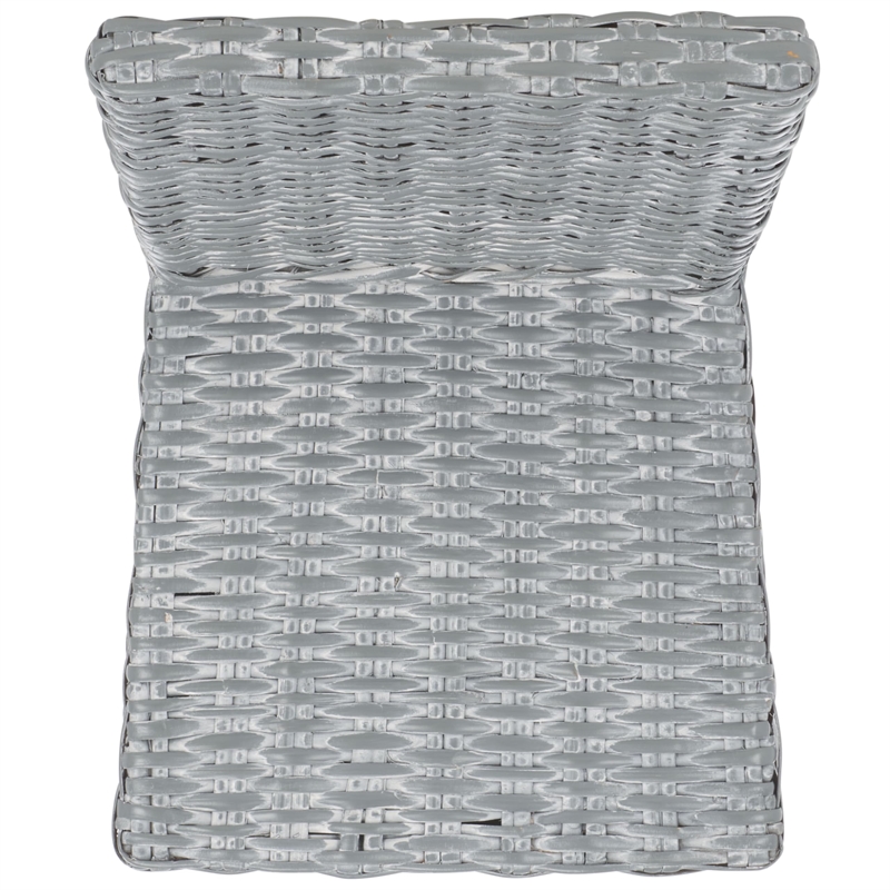 Hawthorne Collection Rattan Dining Chair in Grey White Wash (Set of 2)