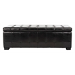Hawthorne Collection Large Beech Wood Storage Bench in Brown