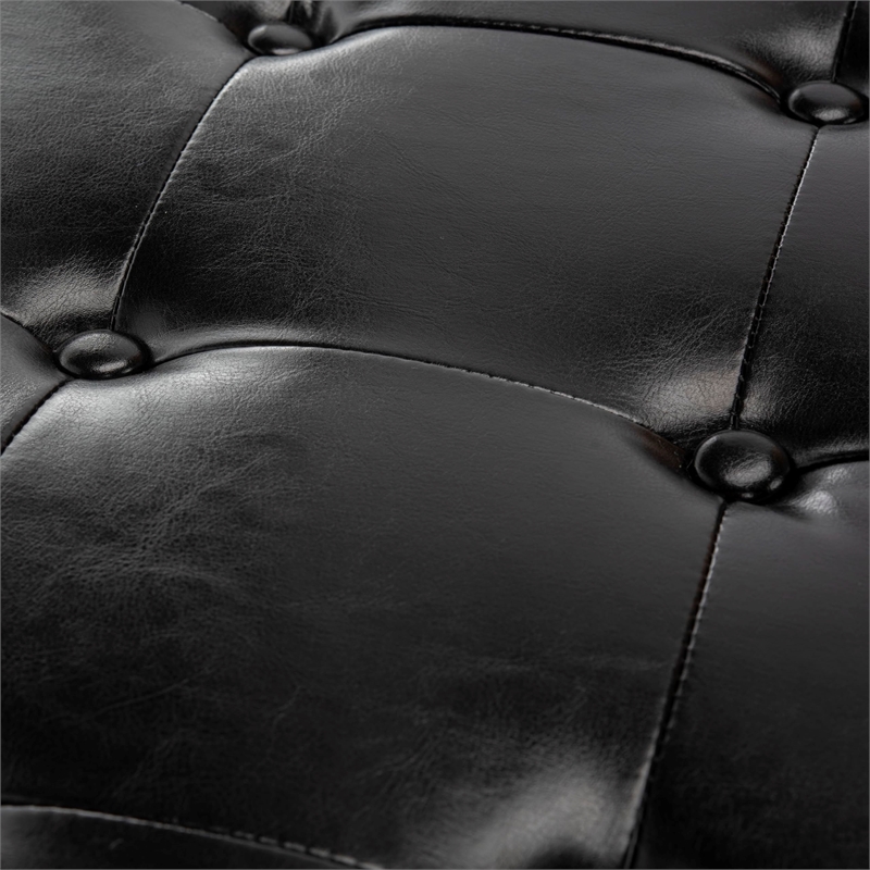 Hawthorne Collection Large Beech Wood Storage Bench in Brown