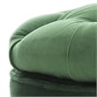 Hawthorne Collection Oak Tufted Storage Ottoman in Green
