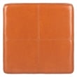 Hawthorne Collection Beech Wood Leather Storage Ottoman in Saddle