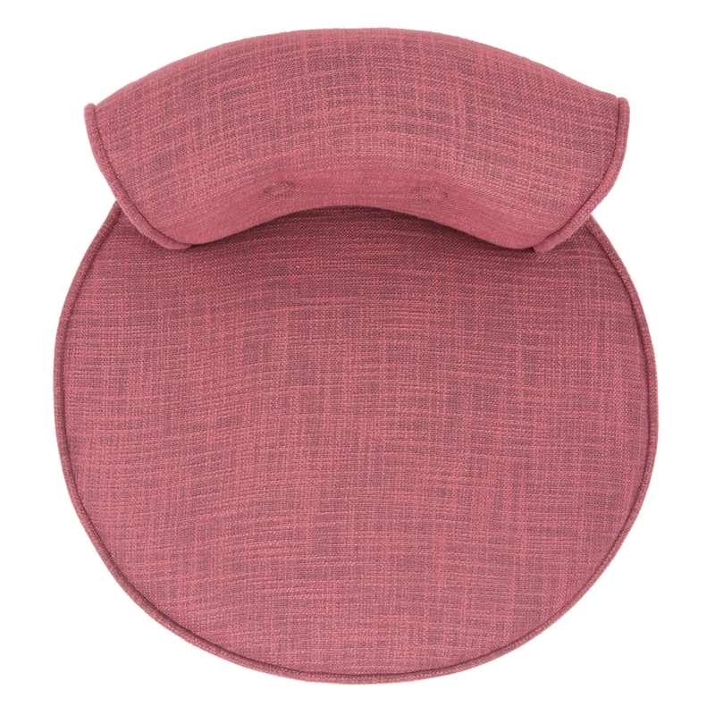 Hawthorne Collection Birch Wood Vanity Stool in Pink