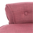 Hawthorne Collection Birch Wood Vanity Stool in Pink
