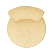 Hawthorne Collection Birch Wood Vanity Stool in Gold