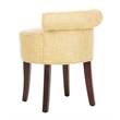 Hawthorne Collection Birch Wood Vanity Stool in Gold