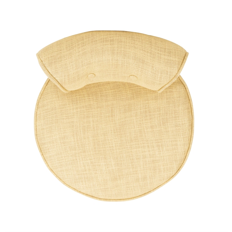 Hawthorne Collection Birch Wood Vanity Stool in Gold
