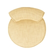 Hawthorne Collection Birch Wood Vanity Stool in Gold