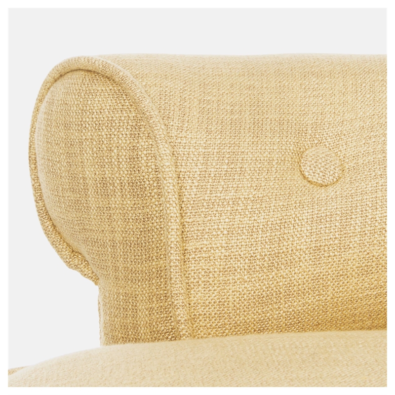 Hawthorne Collection Birch Wood Vanity Stool in Gold
