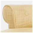 Hawthorne Collection Birch Wood Vanity Stool in Gold