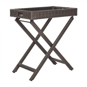 Hawthorne Collection Tray Table in Brown