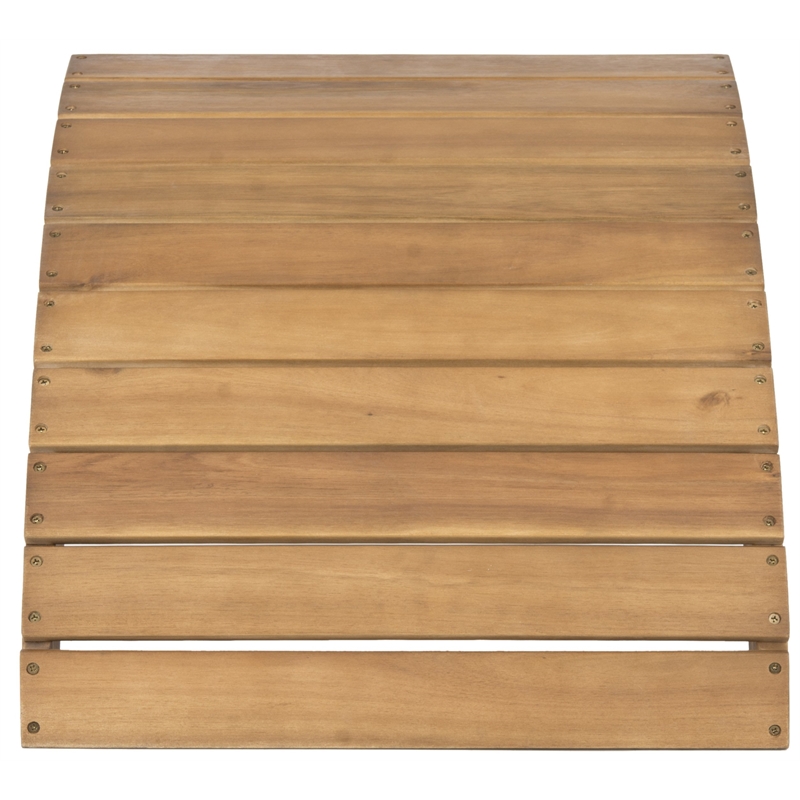 Hawthorne Collection Acacia Ottoman in Natural