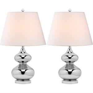 hawthorne collection double gourd glass lamp (set of 2)
